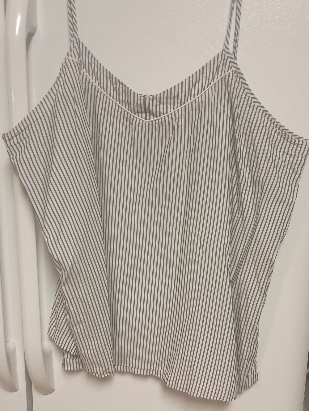 Old Navy Black & White Pinstripe Spaghetti Strap Cami